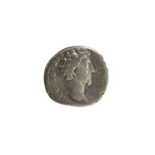 denarius, Antoninus Pius (86–161; Roman emperor 138–161), obverse: head of Marcus Aurelius (heir to