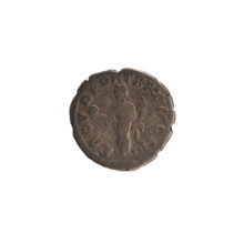 Denarius of Marcus Aurelius (121–180; Roman emperor 161–180). Obverse: laureate head of Marcus