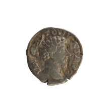 denarius, Marcus Aurelius (121–180; Roman emperor 161–180); obverse: head of Marcus Aurelius right,