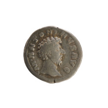 Denarius, Marcus Aurelius (121–180; Roman Emperor 161–180). Obverse: Head of Marcus Aurelius right;