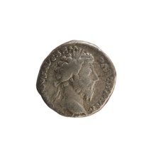 denarius, Marcus Aurelius (121–180; Roman emperor 161–180), imperial bust of Marcus Aurelius, Pax