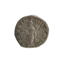 Denarius, Marcus Aurelius (121–180; Roman emperor 161–180). Obverse: Head of Marcus Aurelius with a