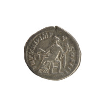 Denarius, Marcus Aurelius (121–180; Roman emperor 161–180). Obverse: Head of Marcus Aurelius with a