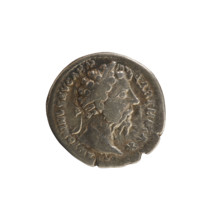 denarius, Marcus Aurelius (121–180; Roman emperor 161–180); obv. M ANTONINVS AVG ARM PARTH MAX —