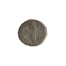Denarius, Marcus Aurelius (121–180; Roman emperor 161–180). Obverse: Head of Marcus Aurelius with a