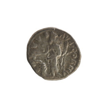 Denarius, Marcus Aurelius (121–180; Roman emperor 161–180). Obverse: Head of Marcus Aurelius with a
