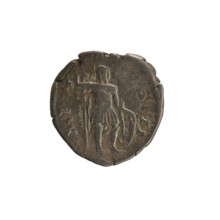 Denarius of Marcus Aurelius (reign 161–180). Obverse: Head of Marcus Aurelius with a laurel wreath,
