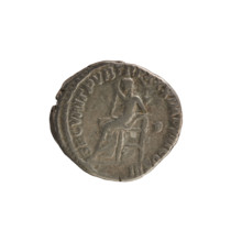 Denarius of Marcus Aurelius (121–180), 175–176 CE. Obverse: Head of Marcus Aurelius wearing a