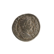 Denarius of Marcus Aurelius (121–180; Roman emperor 161–180). Obverse: Bust of Marcus Aurelius with