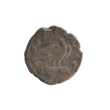 Denarius, posthumous issue of Marcus Aurelius (121–180) and Commodus (161–192). Obverse: Head of