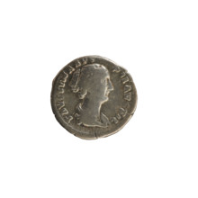 Denarius, Antoninus Pius (86–161; Roman emperor 138–161) and Faustina the Younger (ca. 130–176;