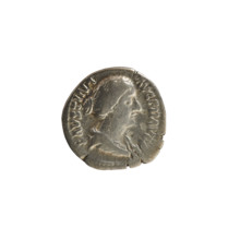 Denarius, Antoninus Pius (86–161; Roman emperor 138–161), Faustina the Younger (ca. 130–176; Roman