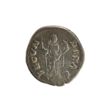 Denarius, Marcus Aurelius (121–180; Roman emperor 161–180) and Faustina the Younger (ca. 130–176;