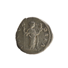 Denarius, Marcus Aurelius (121–180; Roman emperor 161–180) and Faustina the Younger (c.130–176;