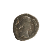 Denarius, Marcus Aurelius (121–180; Roman emperor 161–180), Faustina the Younger (ca. 130–176;
