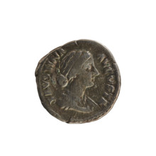 denarius, Marcus Aurelius (121–180; Roman emperor 161–180), Faustina the Younger (ca. 130–176;