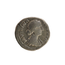 denarius, Marcus Aurelius (121–180; Roman emperor 161–180), Faustina the Younger (ca. 130–176;