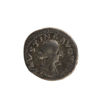 Denarius, Marcus Aurelius (121–180; Roman emperor 161–180) and Faustina the Younger (ca. 130–176;