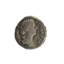 Denarius, Marcus Aurelius (121–180; Roman emperor 161–180) and Faustina the Younger (ca. 130–176;