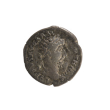 Denarius of Lucius Verus (130–169; Roman emperor 161–169). Obverse: Emperor's head right, laurel
