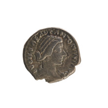 Denarius, Lucius Verus (130–169; Roman emperor 161–169), Lucilla (149–182; Roman empress 164–169).