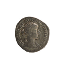 Denarius, Lucius Verus (130–169, Roman emperor 161–169) and Lucilla (149–182, Roman empress