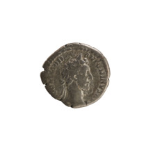 Denarius of Commodus (161–192; Roman emperor 177–192). Obverse: Emperor's head right, wearing a