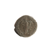 Denarius of Commodus (reigned 177–192). Obverse: Emperor's bust right, laureate. Inscription: