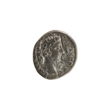 denarius, Commodus (161–192; Roman emperor 177–192); obverse: Emperor's head right with laurel