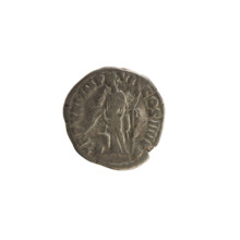 Denarius, Commodus (161–192 CE; Roman emperor 177–192). Obverse: Emperor's head right, wearing a