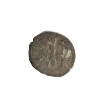 Denarius of Commodus (reign 177–192). Obverse: Emperor's head right, wearing a laurel wreath,