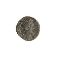Denarius, Commodus (161–192; Roman emperor 177–192). Obverse: Emperor's head right, with laurel