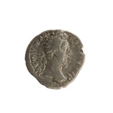 Denarius, Commodus (161–192), Roman emperor 177–192. Obverse: Emperor's head right, laurel wreath;