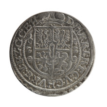 Obv. Bust facing right in mitre and electoral mantle. A sceptre in his right hand, the left resting