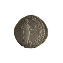 Denarius, Commodus (161–192, Roman emperor 177–192). Obverse: Emperor's head right with laurel