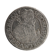 Obv. Bust facing right in mitre and electoral mantle. In the right hand a sceptre, the left resting