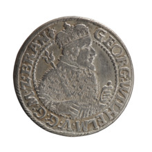 Obv. Bust facing right in mitre and electoral mantle. A sceptre in his right hand, the left resting