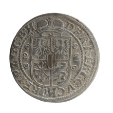 Obv. Bust facing right in mitre and electoral mantle. A sceptre in his right hand, the left resting