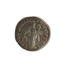 Denarius, Commodus (reigned 177–192). Obverse: Emperor's head right, laureate; inscription 'COMM