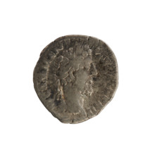 Denarius of Commodus (reigned 177–192). Obverse: Laureate bust of the emperor right; legend