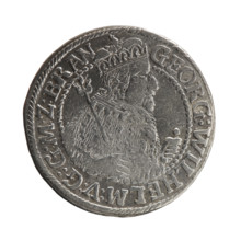 Obv. Bust facing right in mitre and electoral mantle. A sceptre in his right hand, the left resting