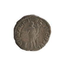 Denarius of Commodus (reign 177–192 CE), 190–191 CE. Obverse: laureate, right-facing bust of the