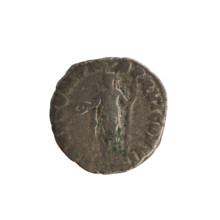 Denarius of Commodus (reign 177–192 CE). Obverse: laureate head of the emperor right, inscription