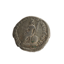 denarius, Commodus (161–192; Roman emperor 177–192); obverse: emperor's bust right with laurel