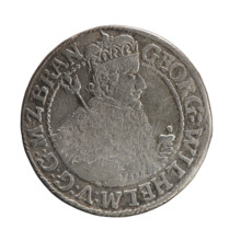 Obv. Bust facing right in mitre and electoral mantle. A sceptre in the right hand, the left resting