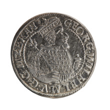 Obv. Bust facing right in mitre and electoral mantle. In the right hand a sceptre, the left resting