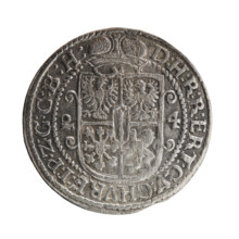 Obv. Bust facing right in mitre and electoral mantle. A sceptre in his right hand, the left resting