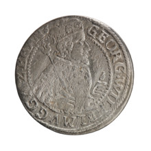 Obv. Bust facing right in mitre and electoral mantle. A sceptre in his right hand, the left resting