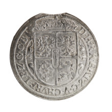 Obv. Bust facing right in mitre and electoral mantle. A sceptre in his right hand, the left resting