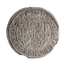 Obv. Bust facing right in mitre and electoral mantle. A sceptre in his right hand, the left resting